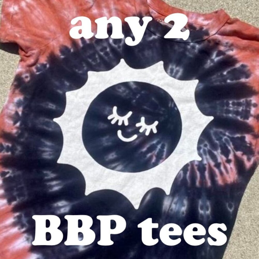 ♡❤︎♡ Any 2 BBP tie dye or graphic tees in XXS or XS ♡❤︎♡